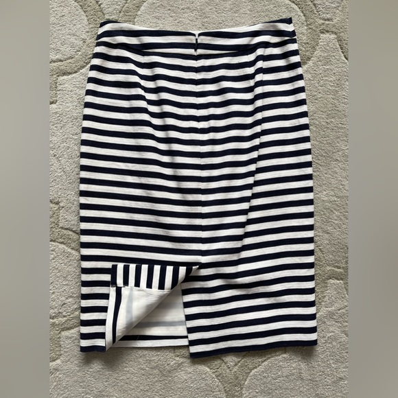 BRAND NEW J Crew no. 2 pencil skirt in navy/white stripes - Picture 5 of 7